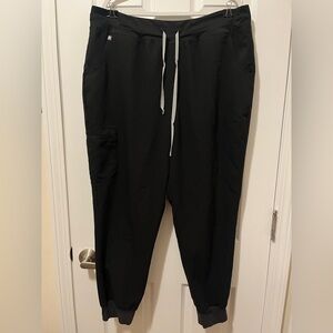 FIGS Black High Waisted Zamora Jogger Scrub Pants Size XXL